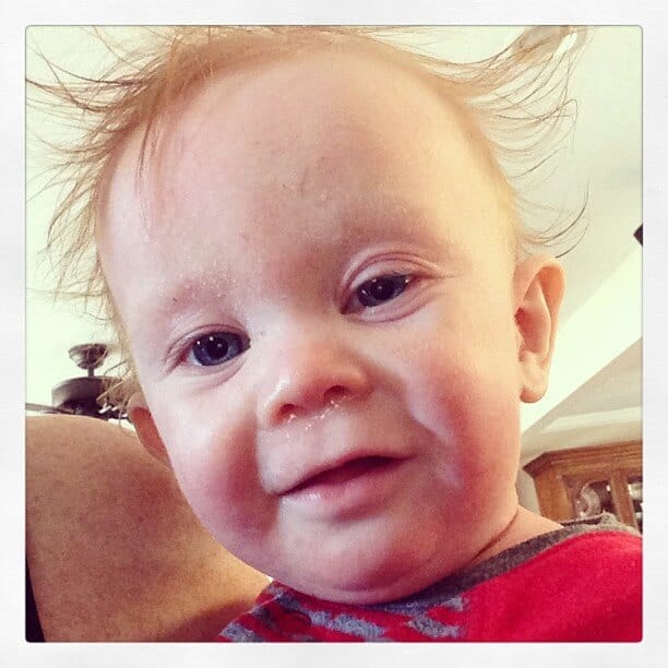 Baby Bookieboo smiles