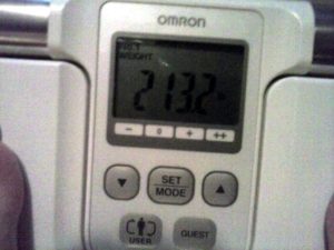 week 5 weigh in for Joanna