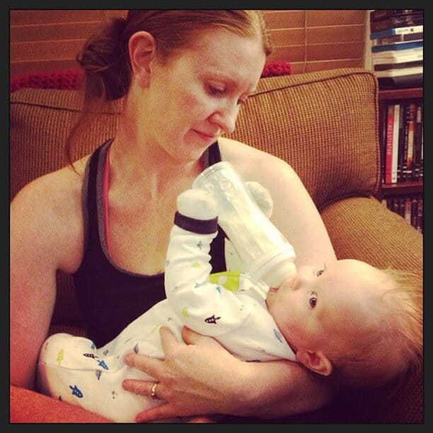 Leah Segedie and Baby