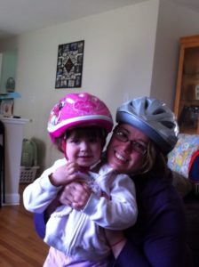 Me and Miss J getting ready to ride