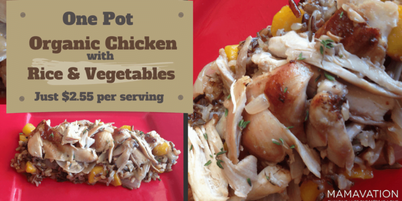 One Pot Organic Chicken with Wild Rice and Vegetables 1