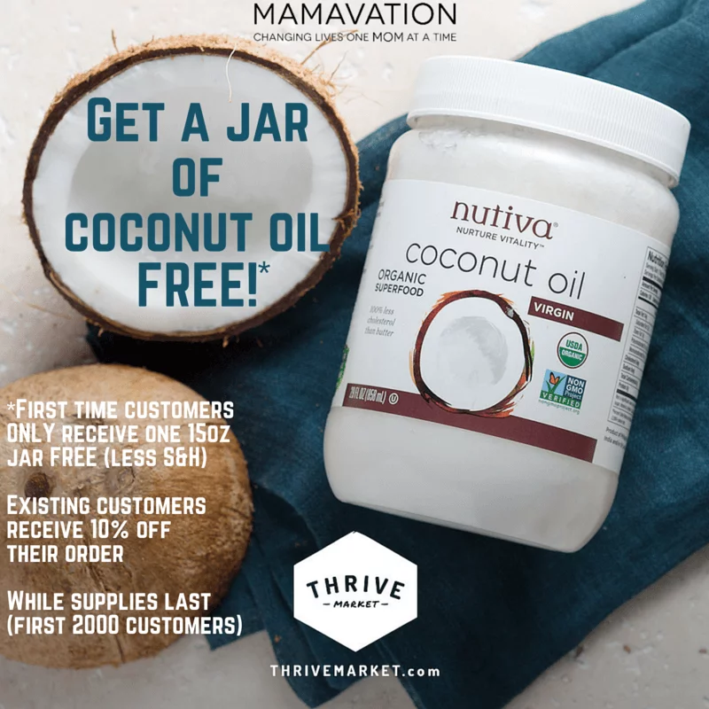 Get a jar of coconut oil FREE!