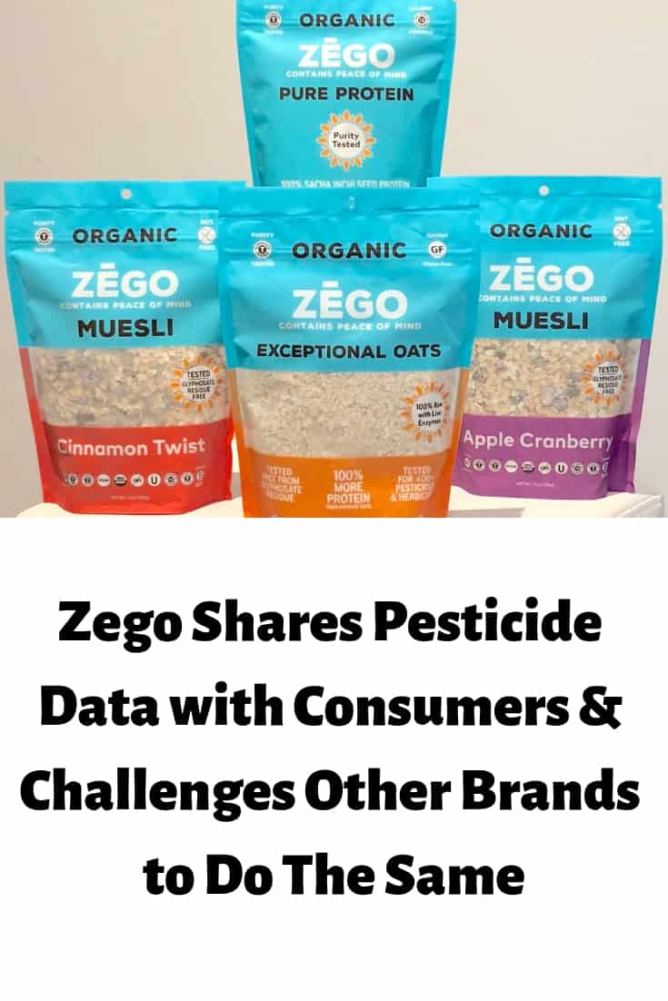 Food brand Zego shares their pesticide data with consumers and challenges other brands to do the same thing.