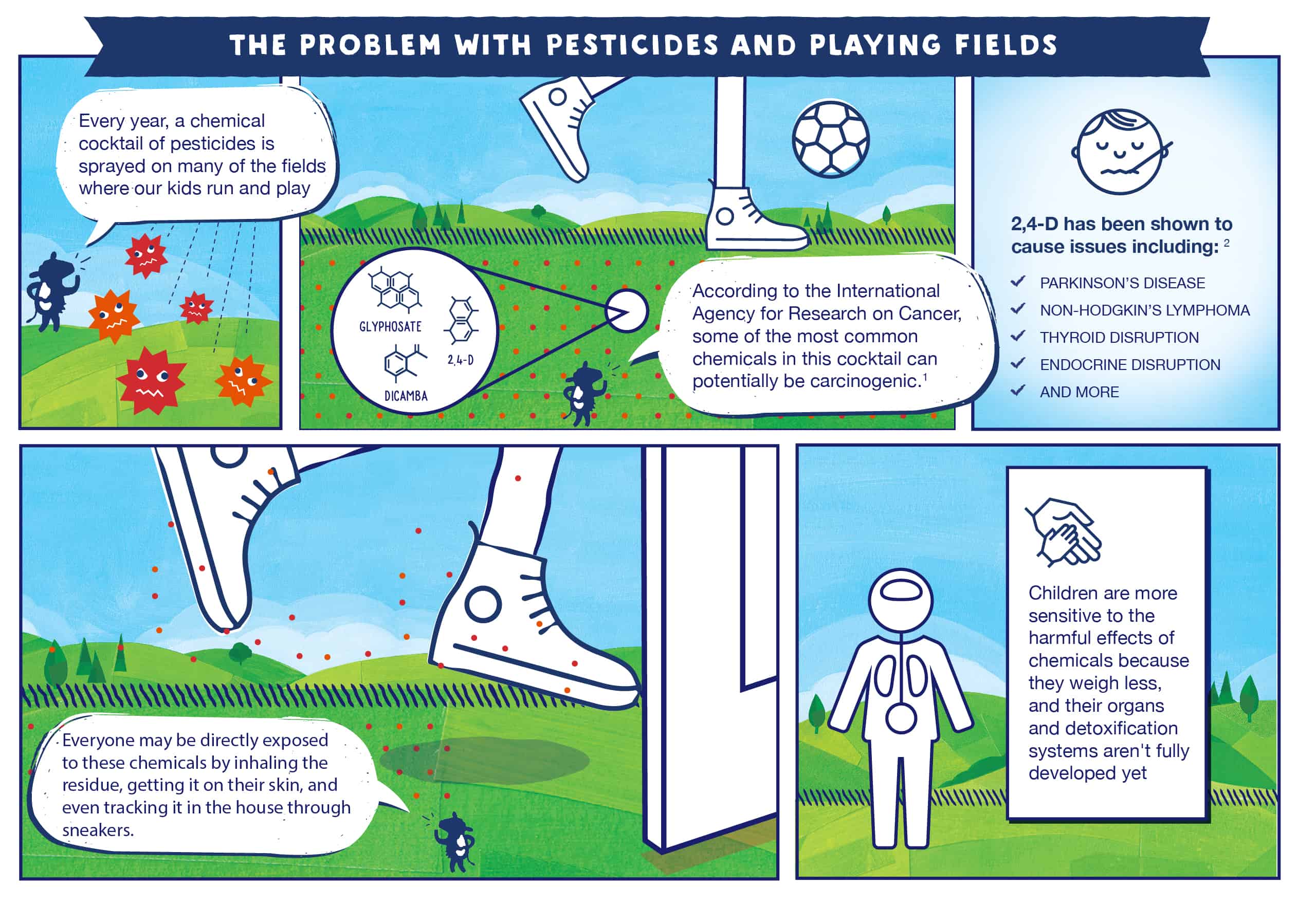 stonyfield warns against pesticides around children's fields