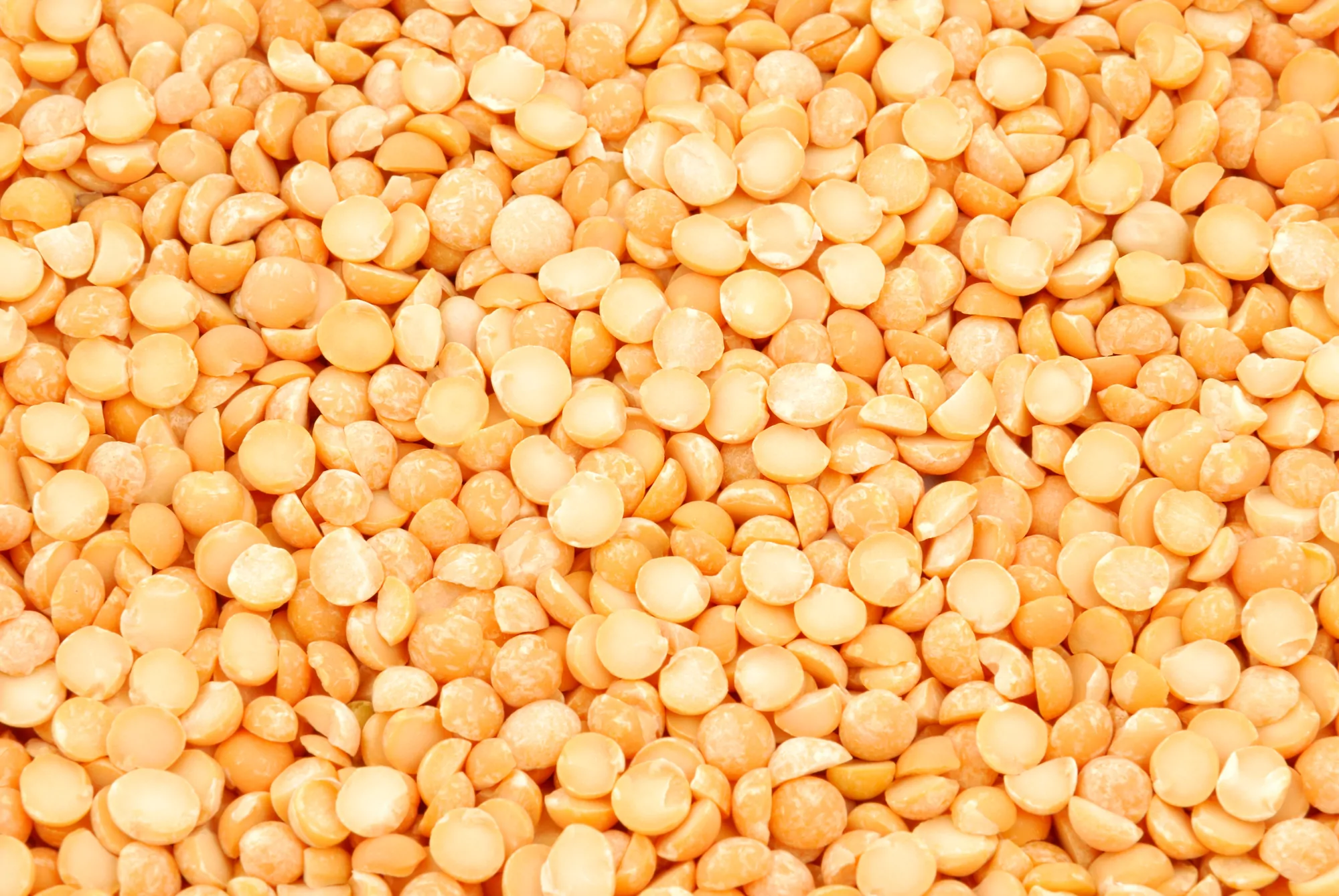 A background of split yellow peas