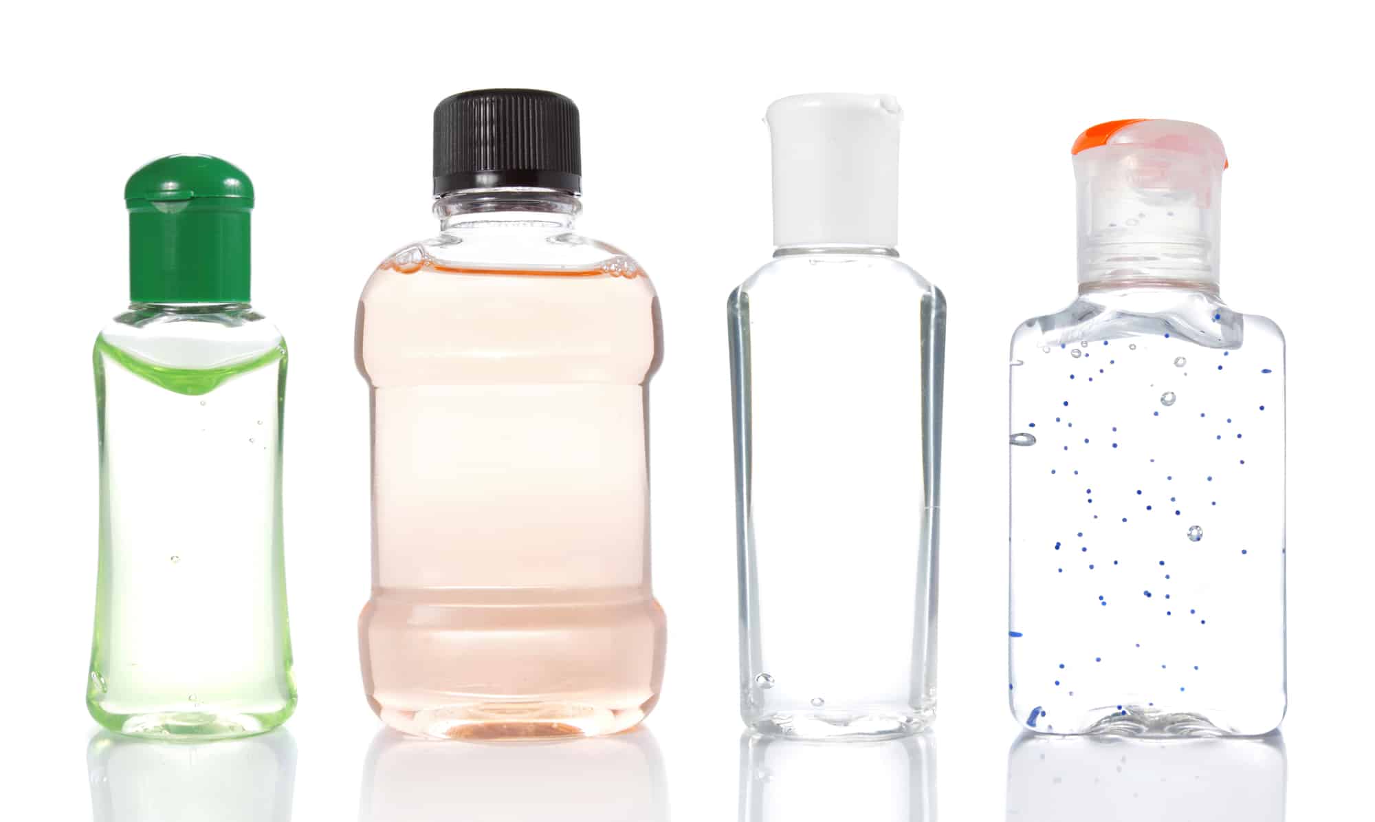 Different organic hand sanitizers