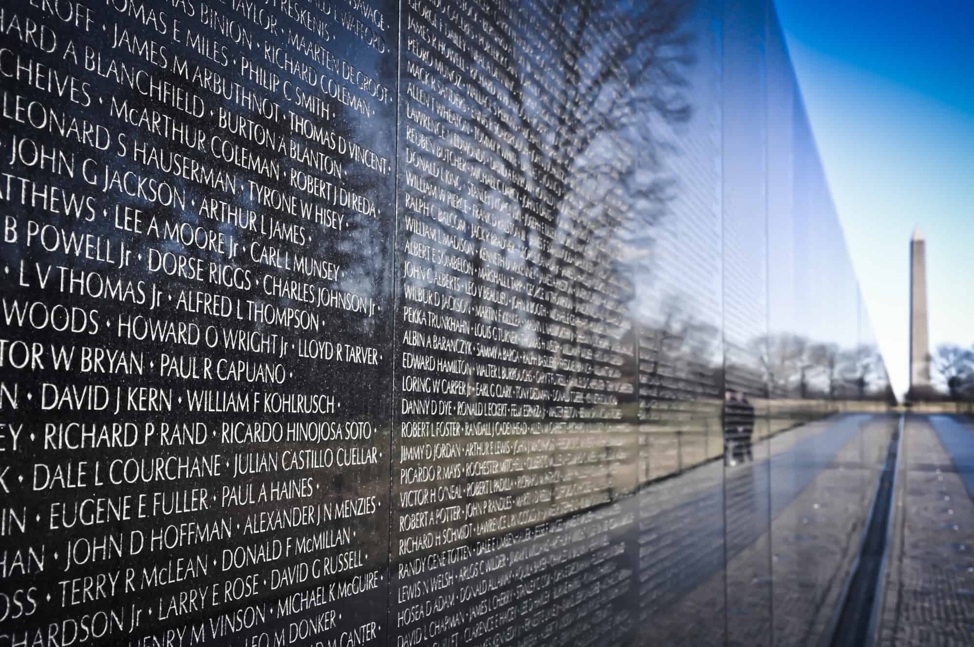 Vietnam War Memorial in Washington DC