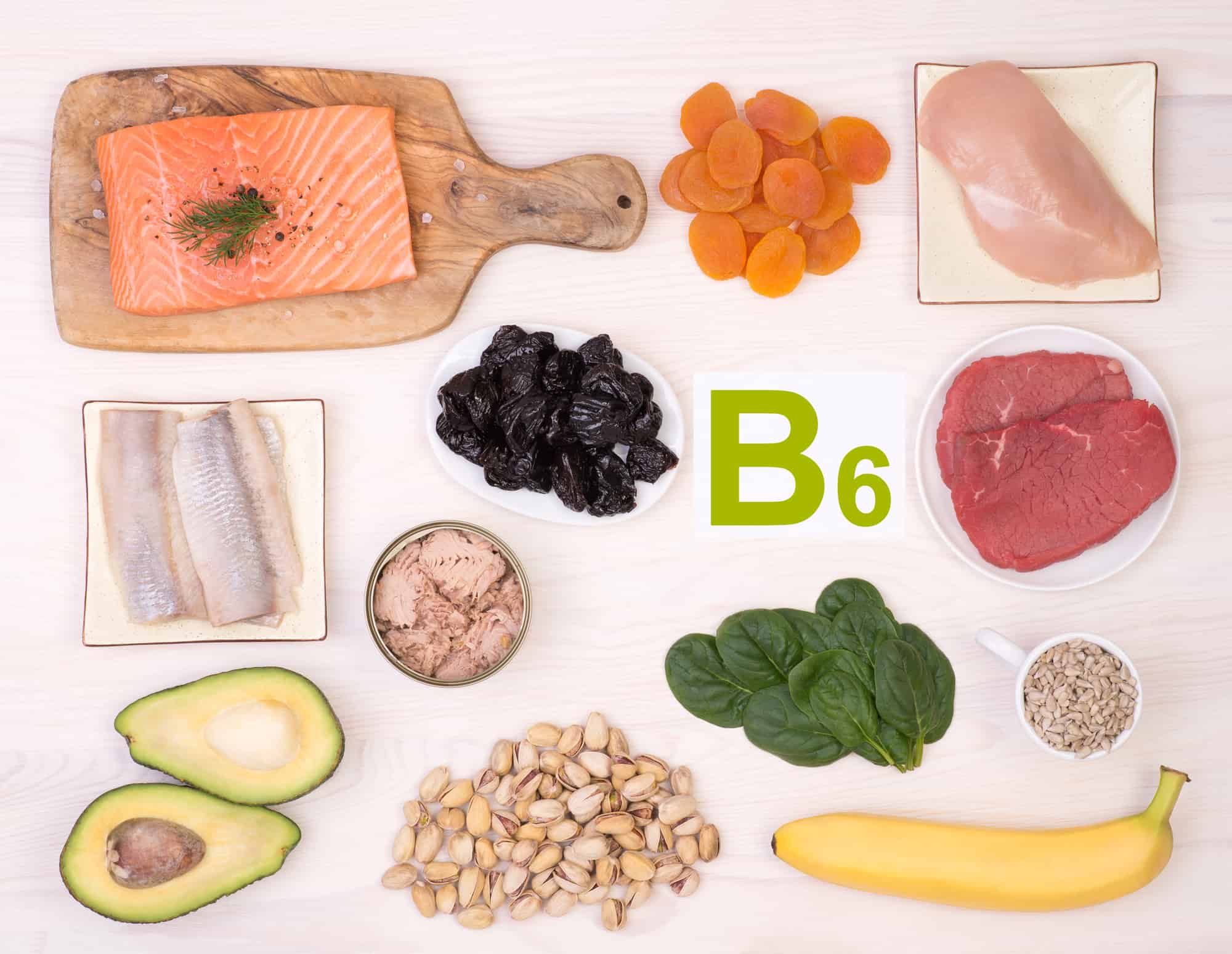 Foods containing the most B6 vitamin