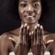 beautiful black woman wearing 11 free non-toxic nail polish