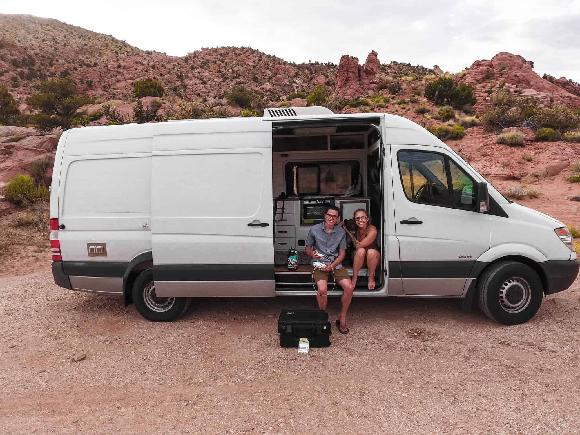 Ashlee Rowland's sustainable van in Utah