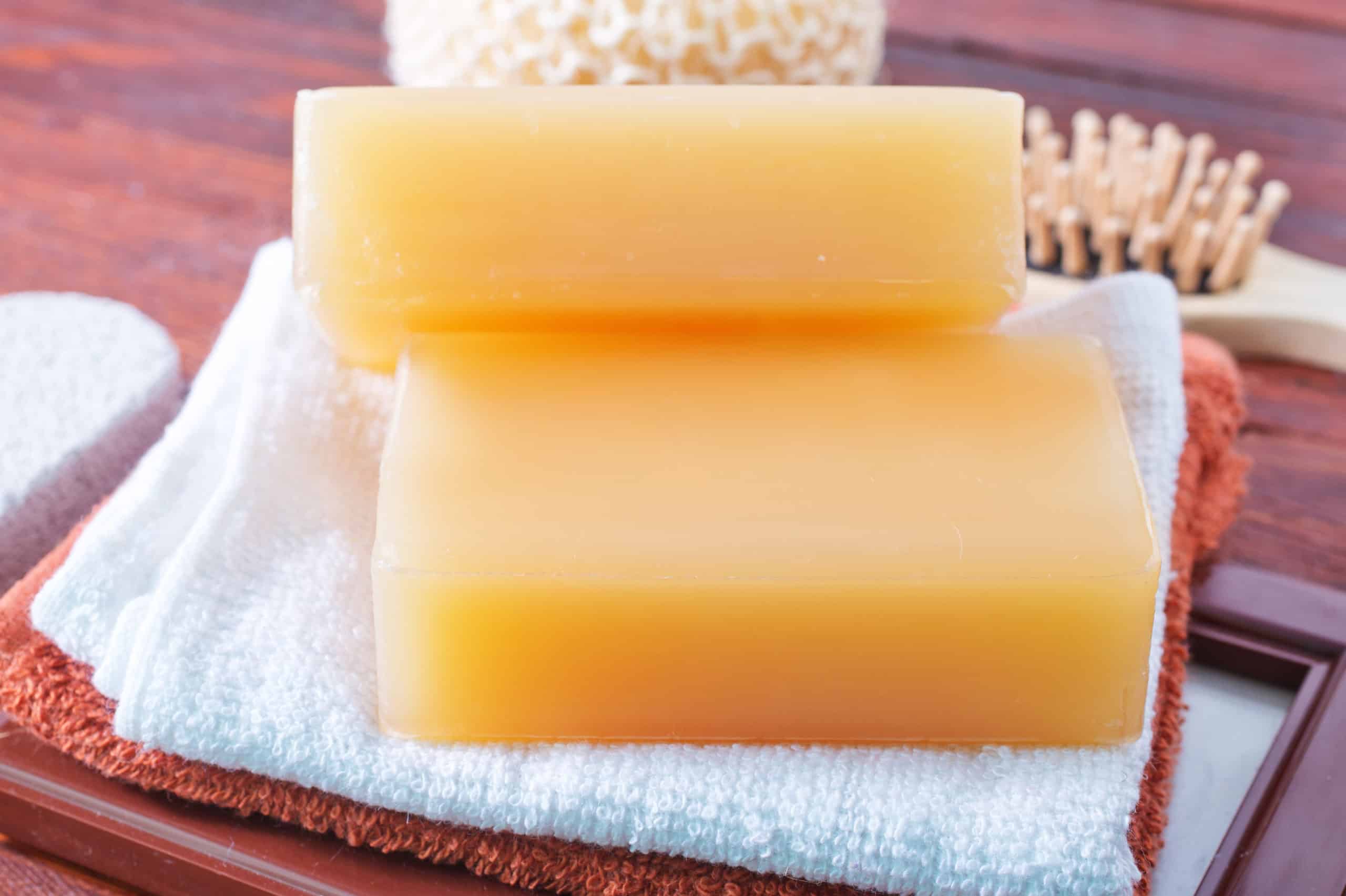 soap that was made at home with organic ingredients