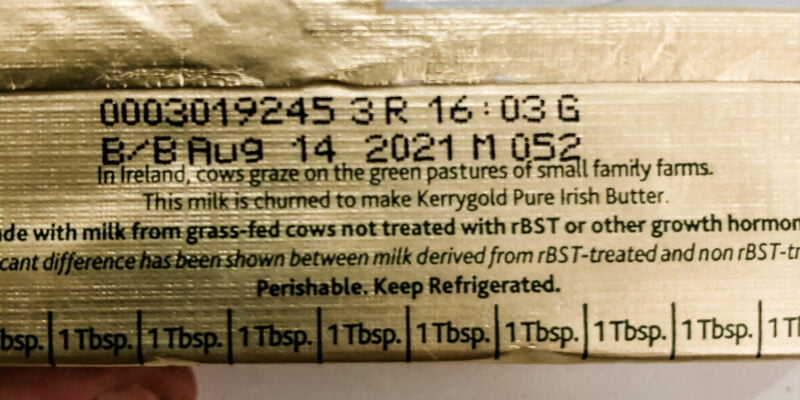 DDT Test Results--Kerrygold Irish Butter 3
