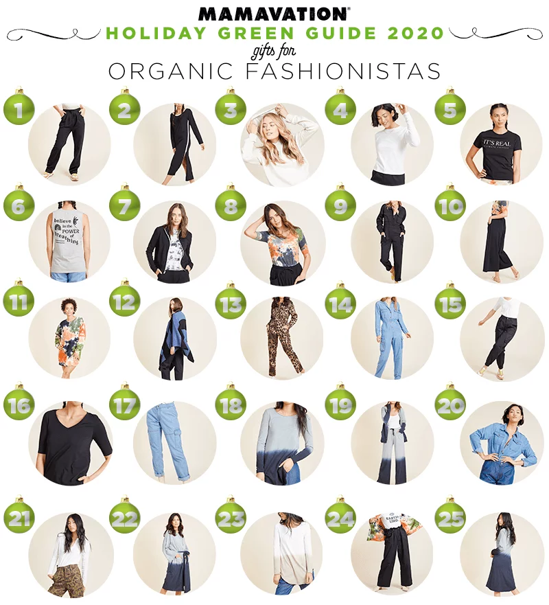 2020 Holiday gift giving guide for organic fashionistas