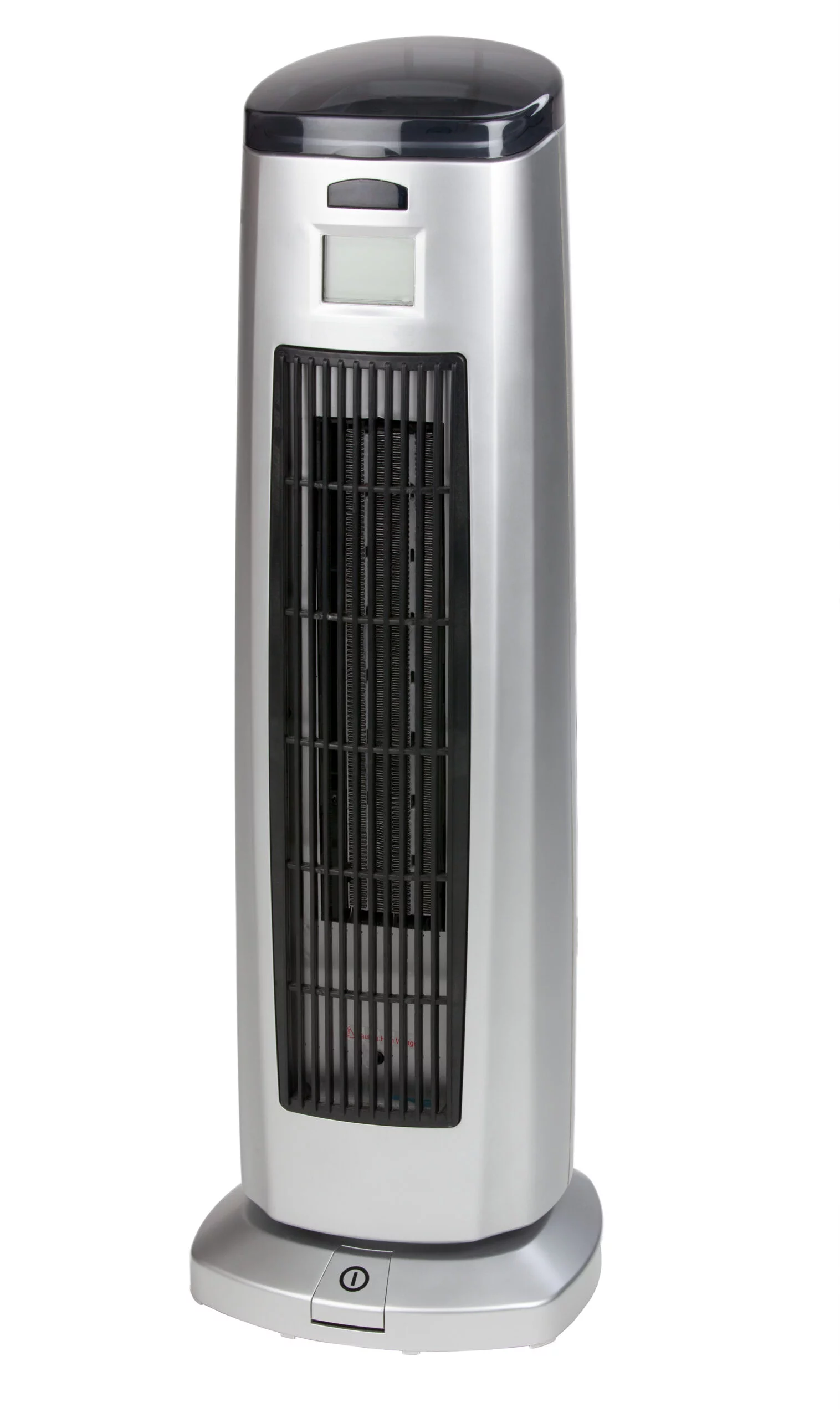 Electric heater on white background.