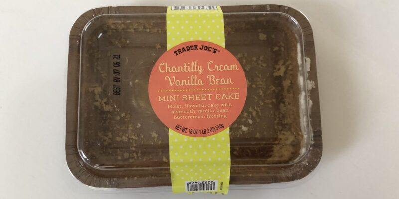 Vanilla Chantilly Cake from Trader Joes PFAS "Forever Chemicals" Lab Report