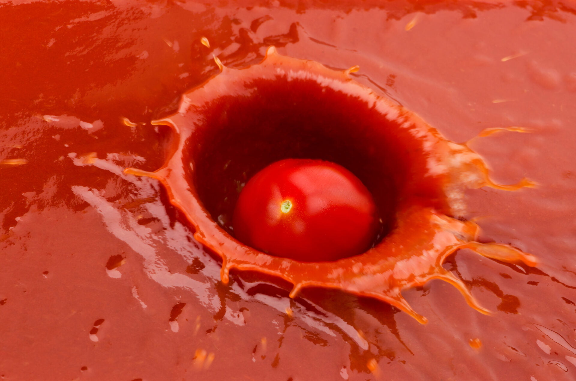 Fresh tomato in tomato sauce