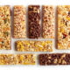 Various healthy granola bars