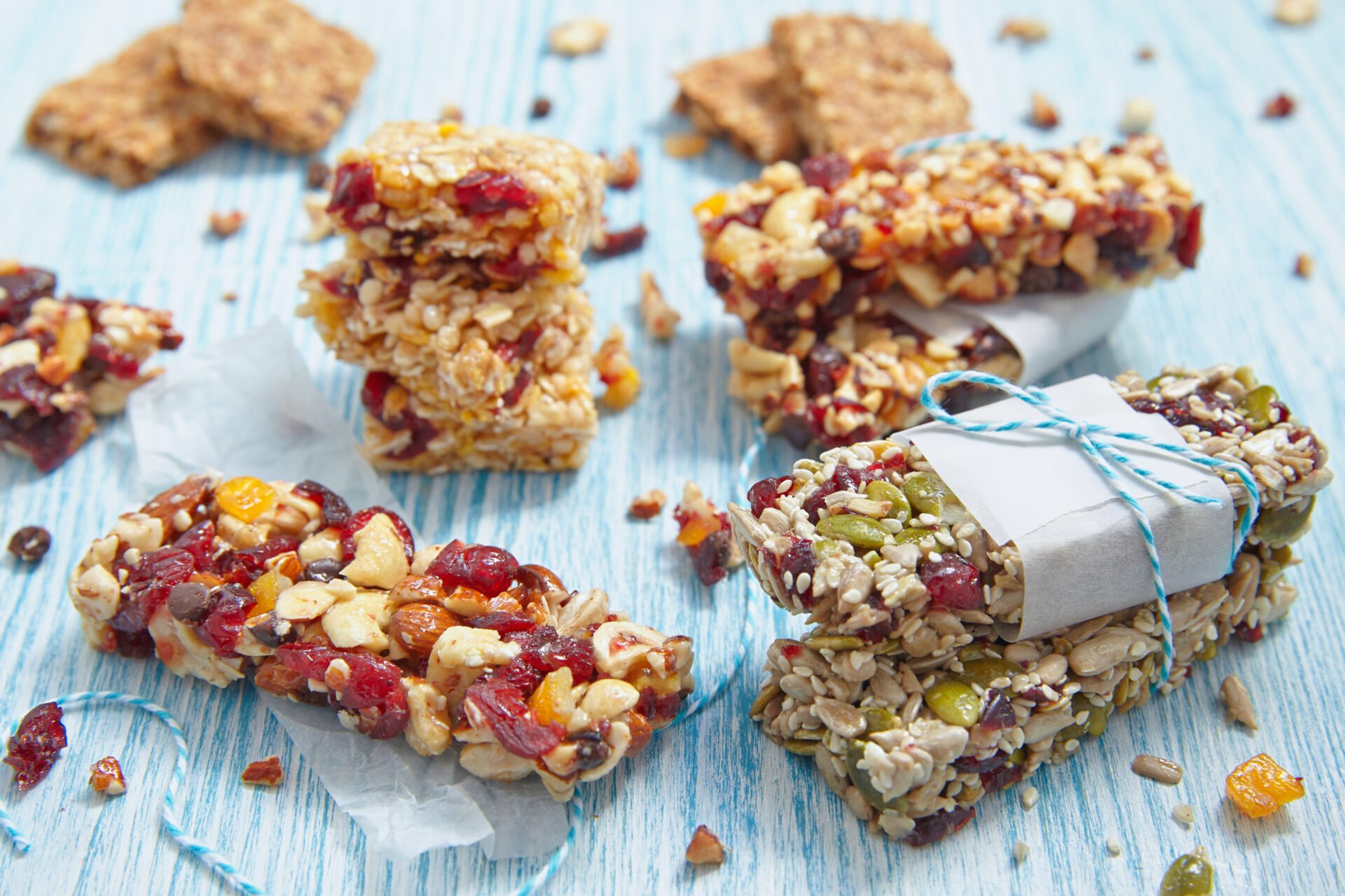 Energy bars - snack for healthy living