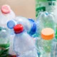 Plastic bottles in a refuse bin