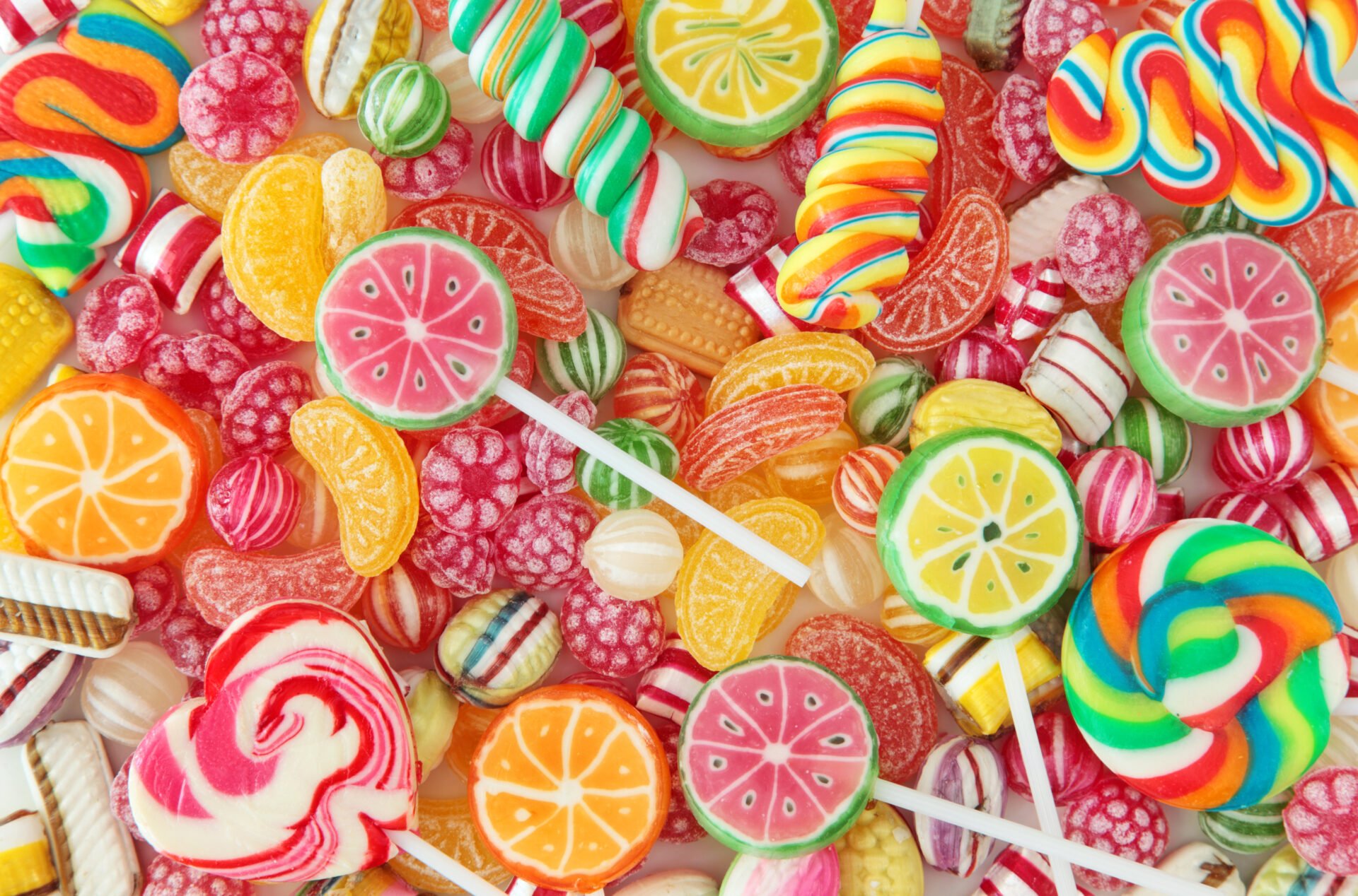 sweet candy without titanium dioxide