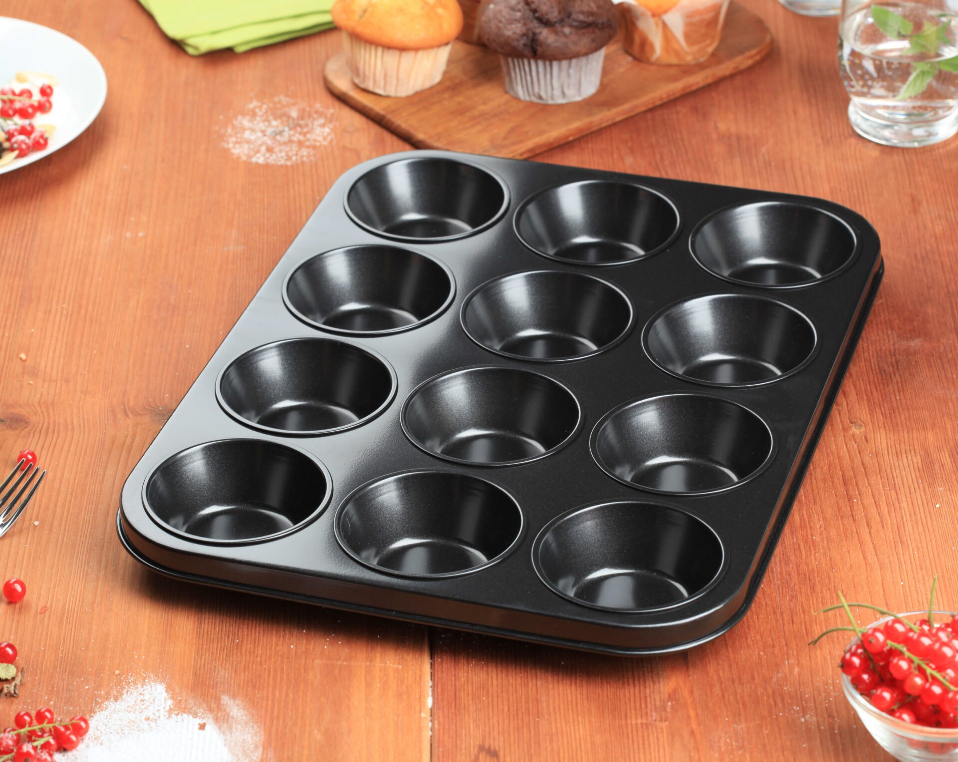 Fox Run 12 Cup Stainless Steel Muffin Pan