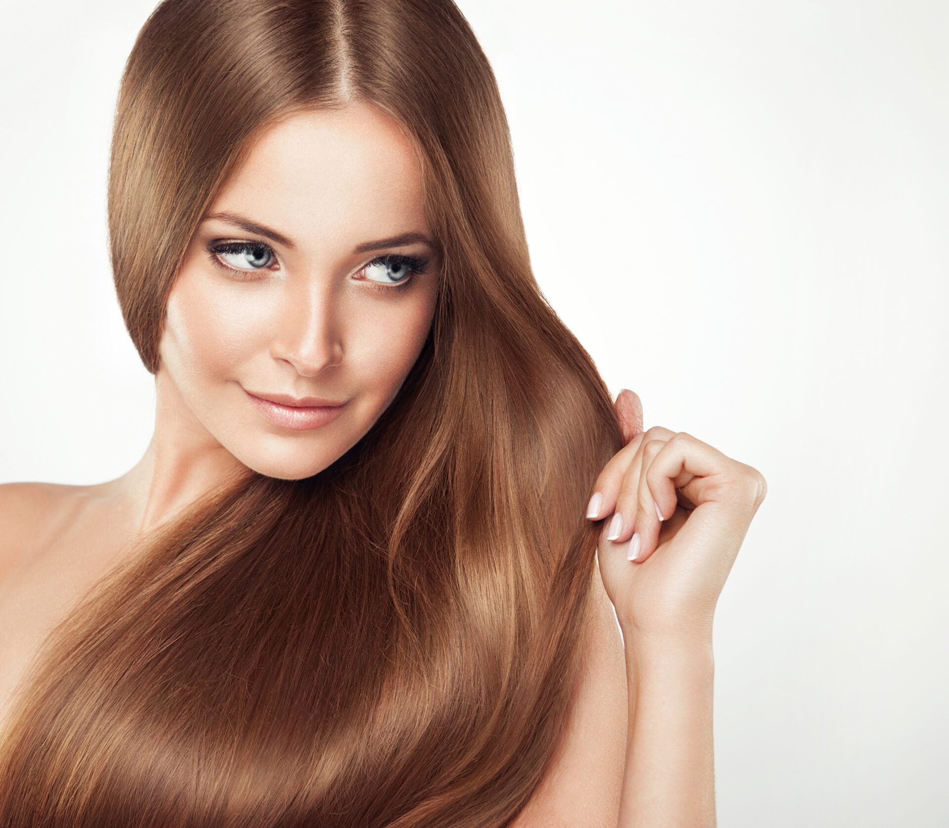 Burnette with beautiful hair