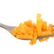 Mac & Cheese tested for phthalates on a white background