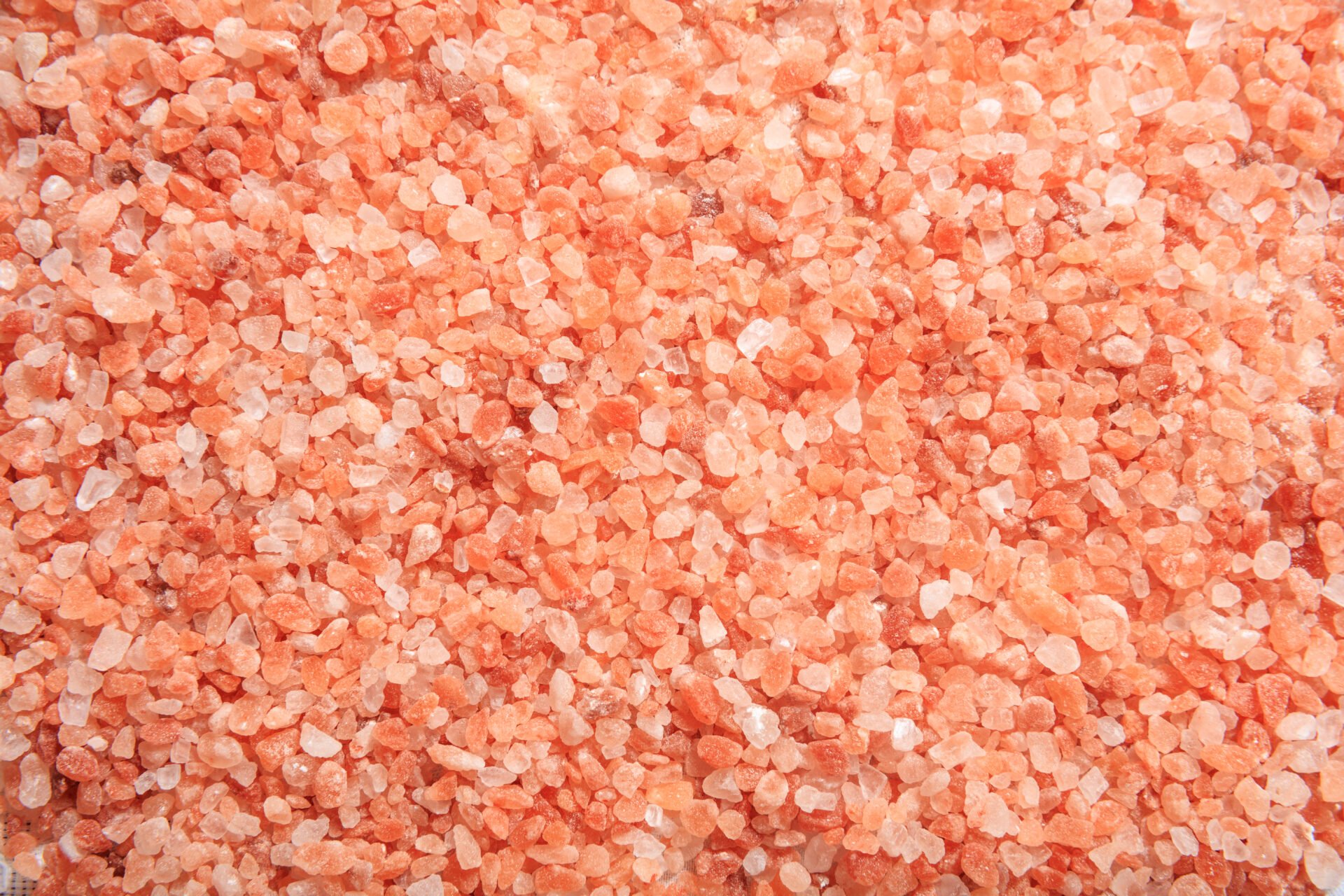 Pink Himalayan salt crystals background