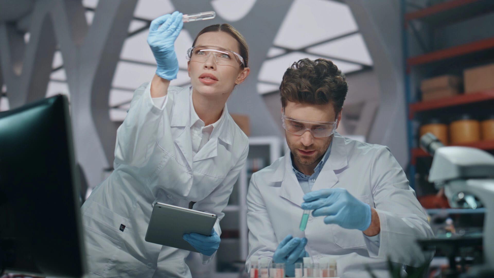 Scientists in the lab