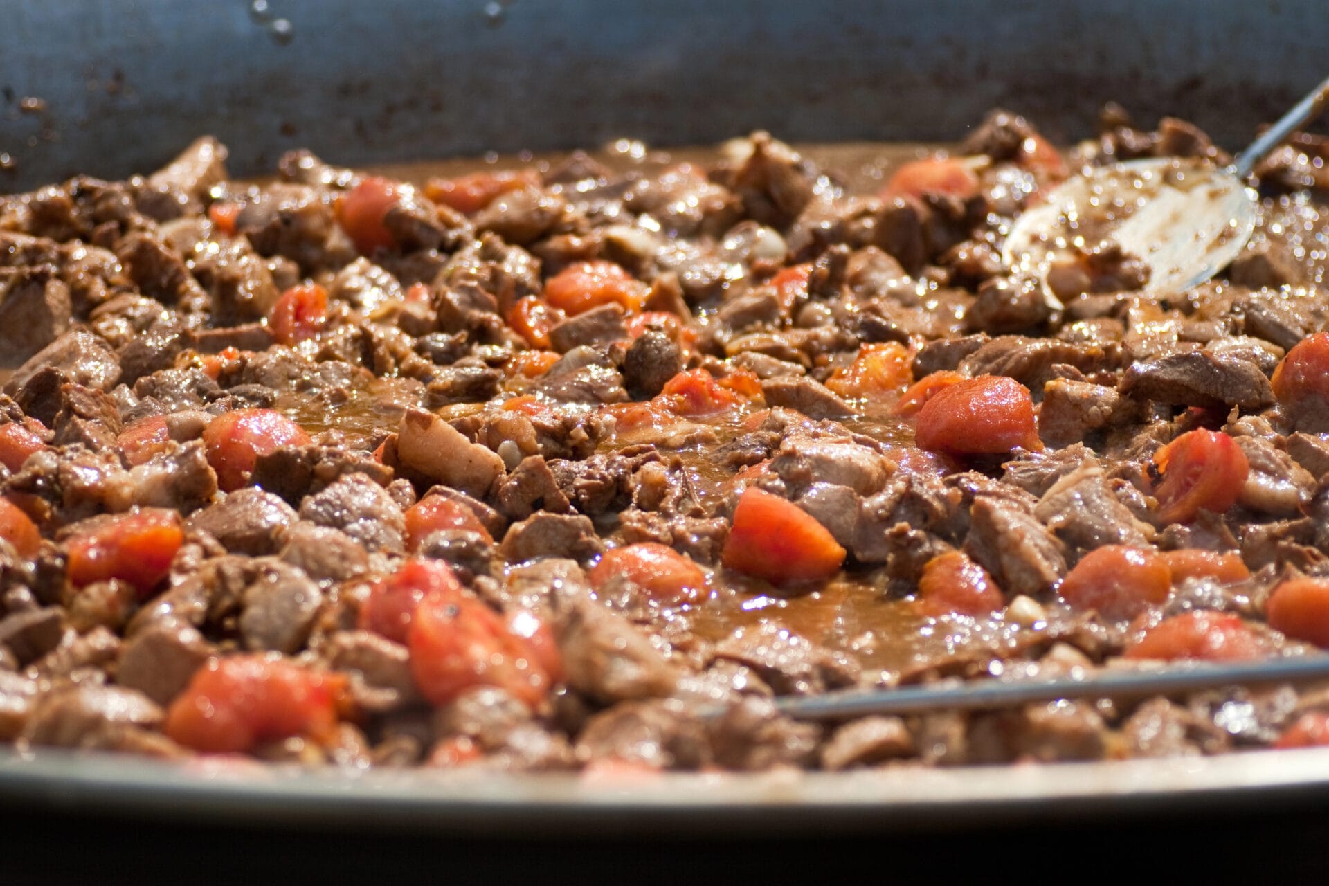 Chili cooking on the slow cooker